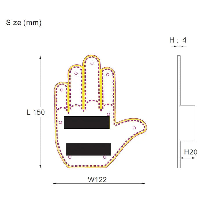 LUMIGESTURE™- LED HAND SIGN